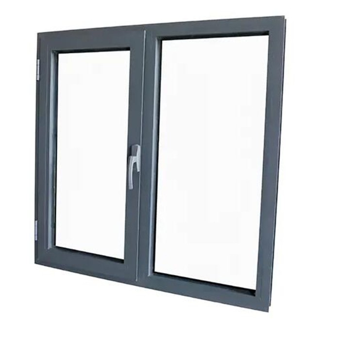 light grey aluminium windows