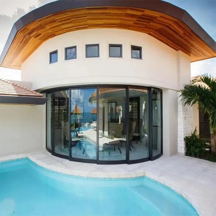 curved aluminium windows